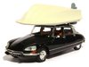 Citroen DS 21 Pallas 1973 Black with boat on roof 1/43