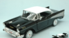 CHEVY BEL AIR 1957 BLACK W/WHITE ROOF 1:24